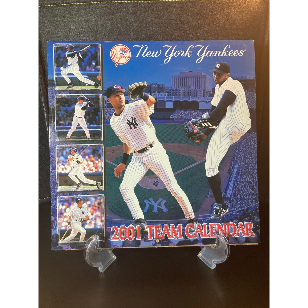 New York Yankees 2001 Team Calendar MLB Vintage Derek Jeter Jorge Posada JT & Co